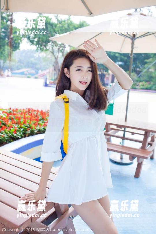 IMiss爱蜜社 - 天使降临，逗逗doudou的写真原图犹如梦中迷雾一样！