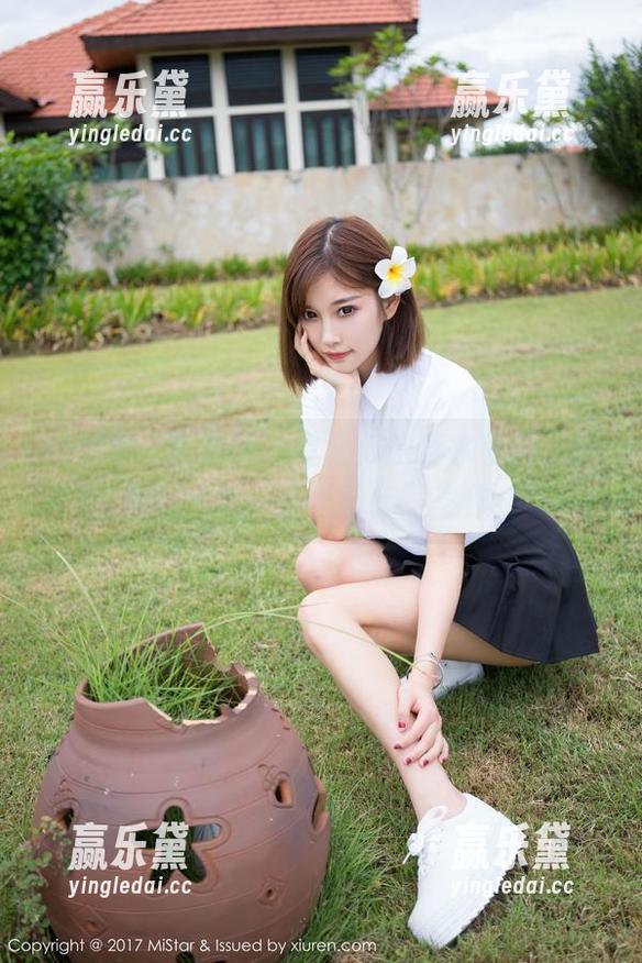 MiStar魅妍社 - 看夏依依穿水手服，图库期待每一张‘航行’之作！