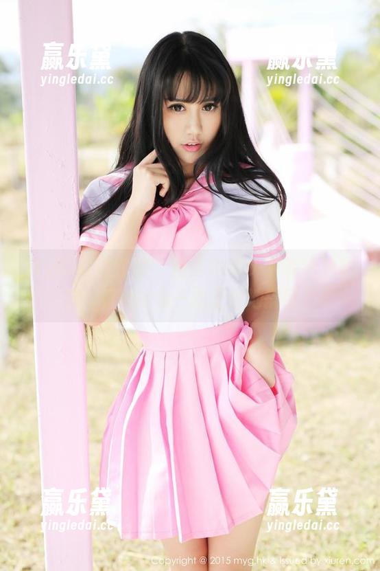 MyGirl美媛馆 - 精选SOLO-尹菲学姐图包：看她如何一本正经地搞怪！